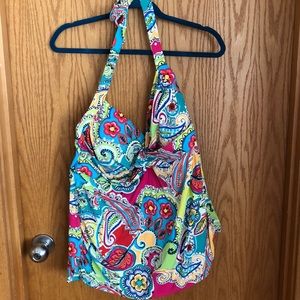 Tankini halter top Anne Cole signature